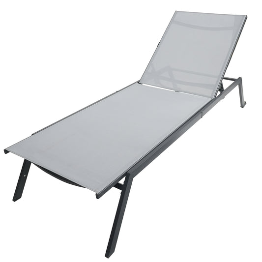 Haddon Light Grey Sun Lounger