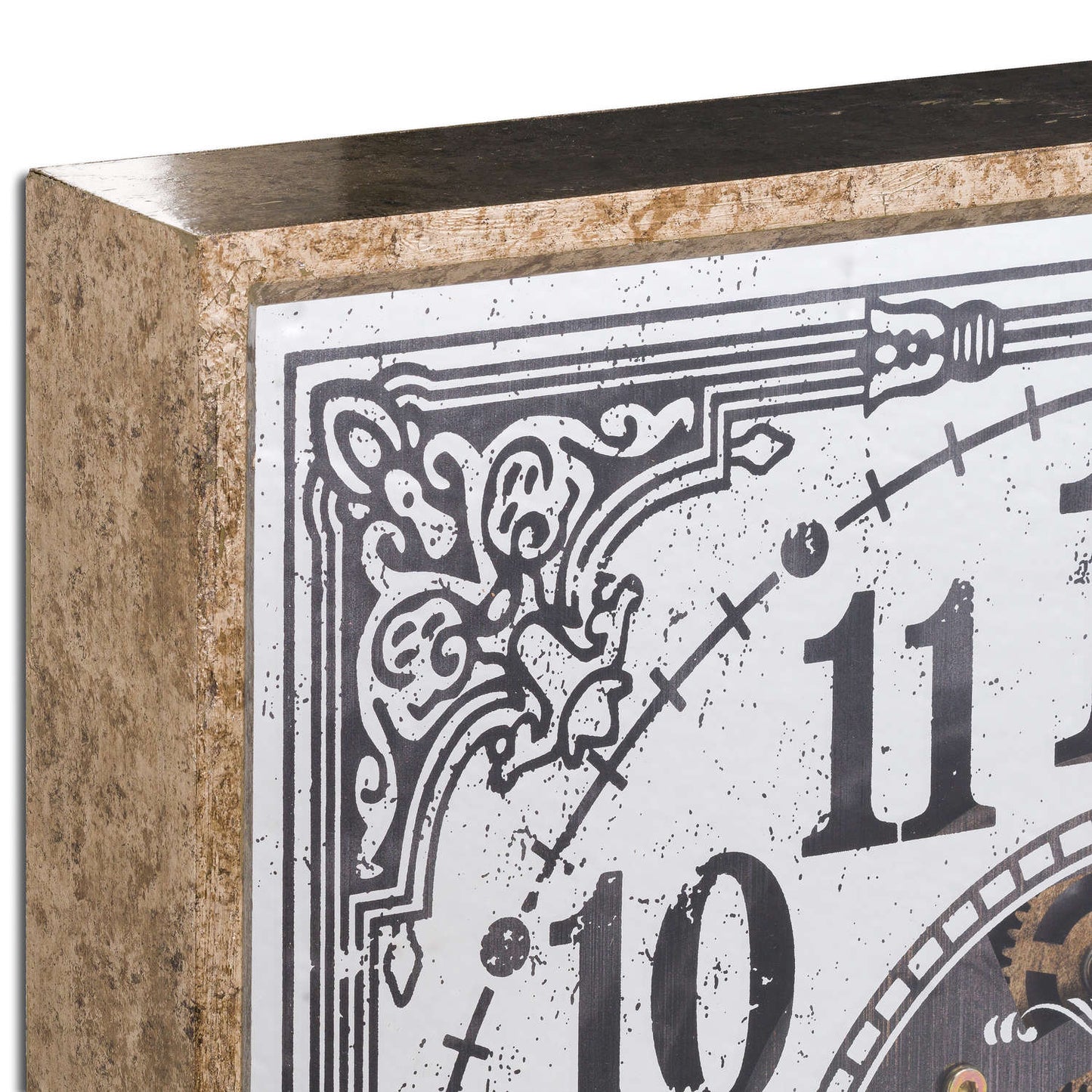 Mirrored Moving Mechanism Wall Clock