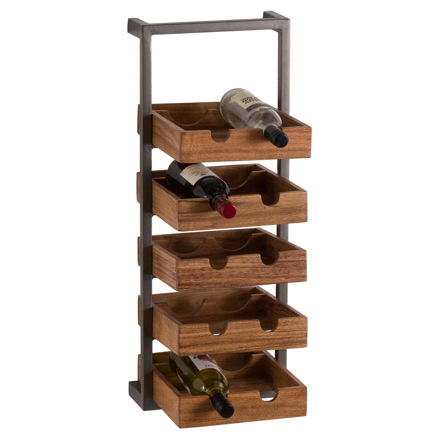 Rustica Collection 10 Bottle Hanging Wine Rack