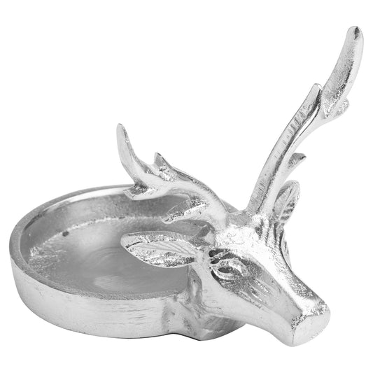 Beverly Collection Silver Stag Candle Holder