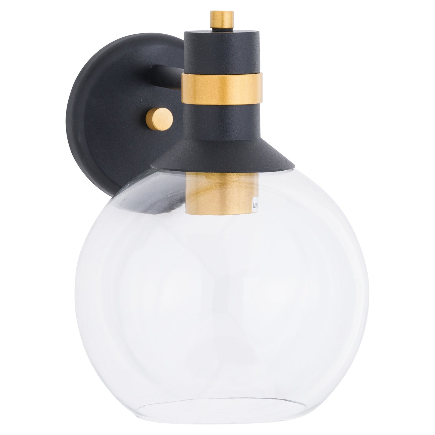 Black And Brass Globe Wall Pendant