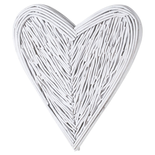 Small White Willow Branch Heart