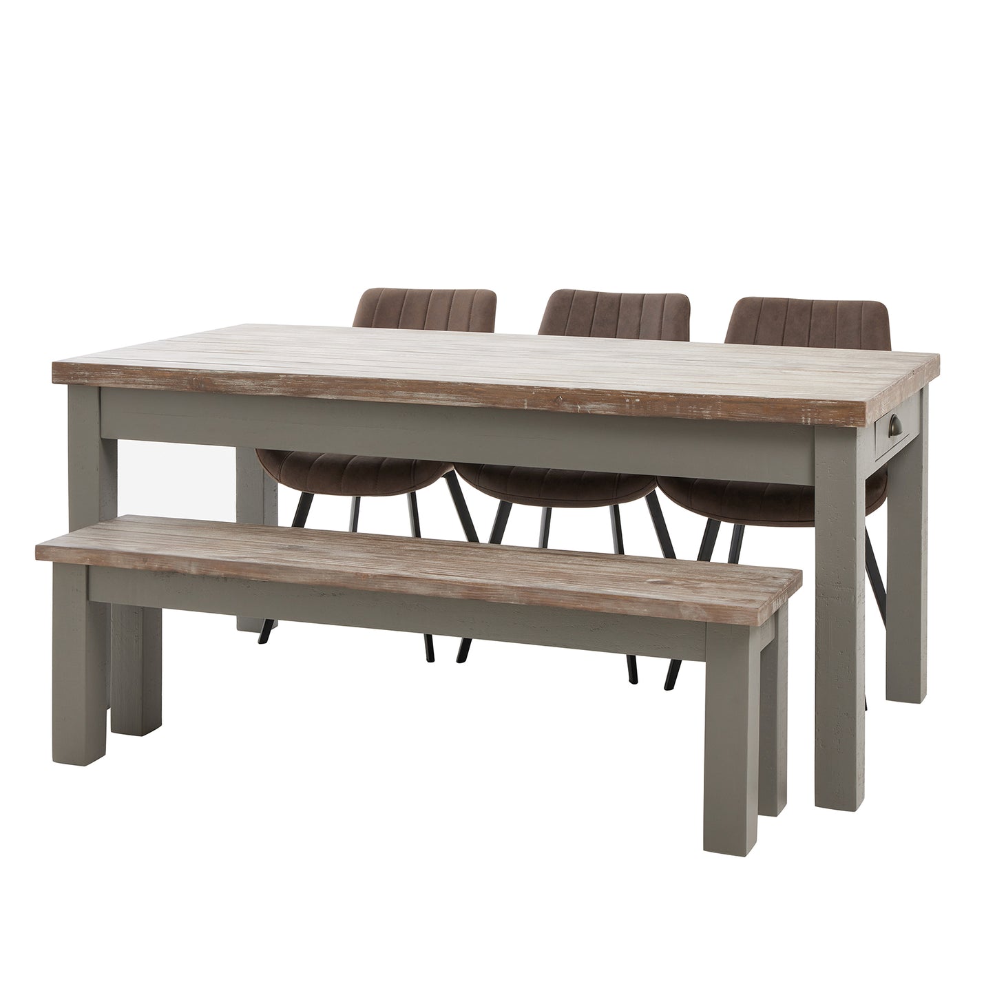 The Luxton Collection Dining Table With  Two Drawers