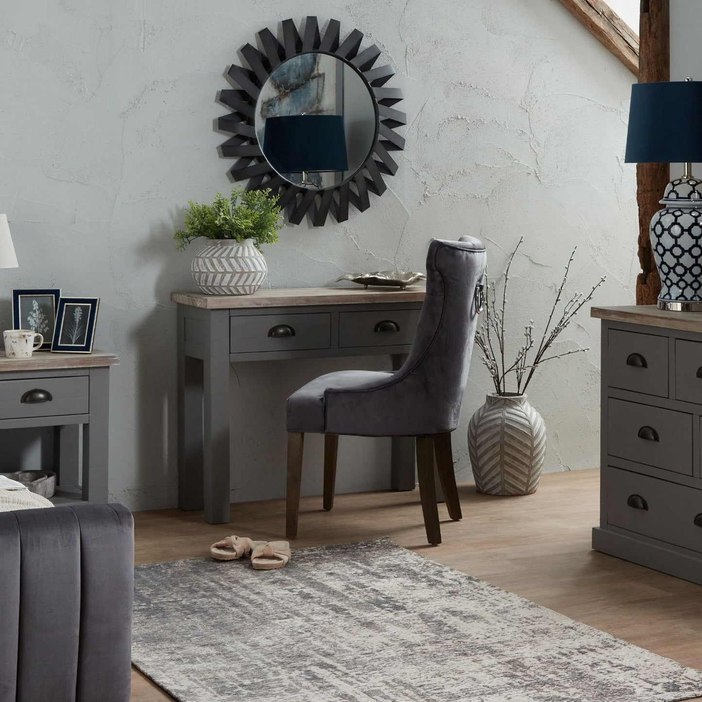 The Luxton Collection Two Drawer Console Table