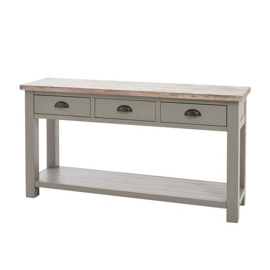 The Luxton Collection Three Drawer Console Table