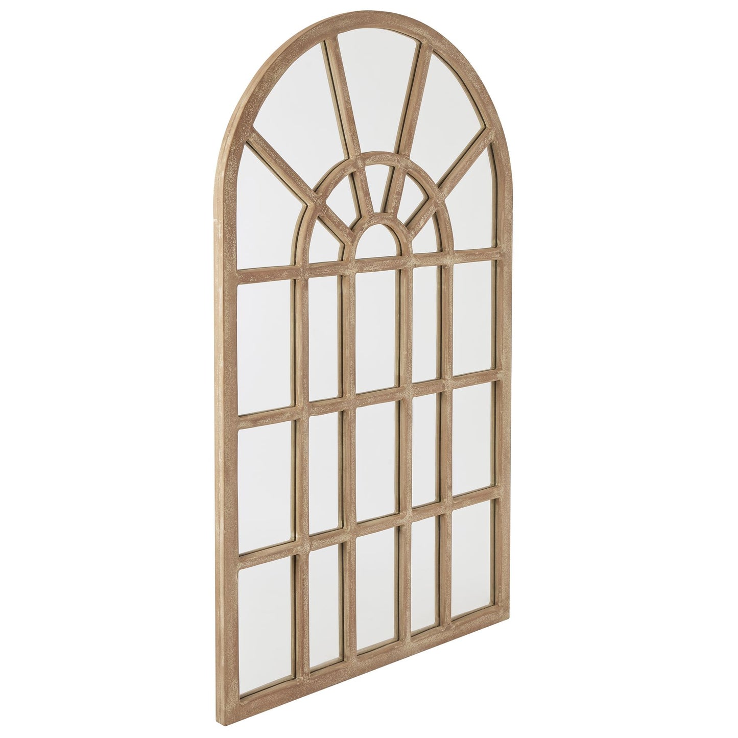 Classic Collection Arched Paned Wall Mirror