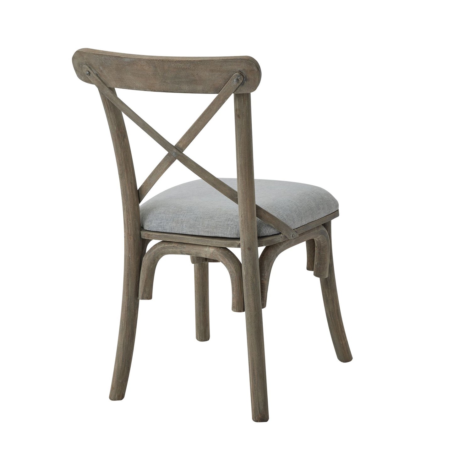 Classic Collection Cross Back Chair With Fabric Seat