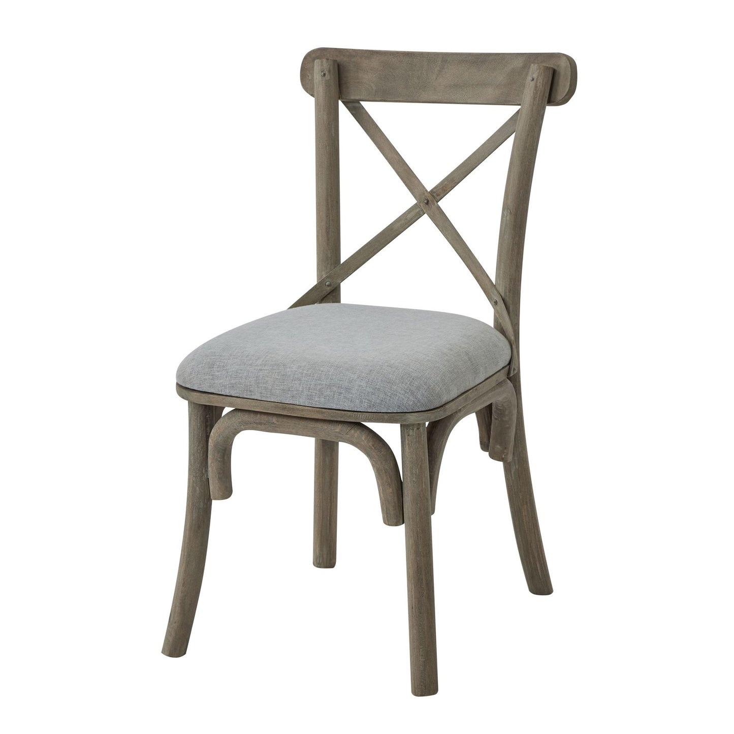 Classic Collection Cross Back Chair With Fabric Seat