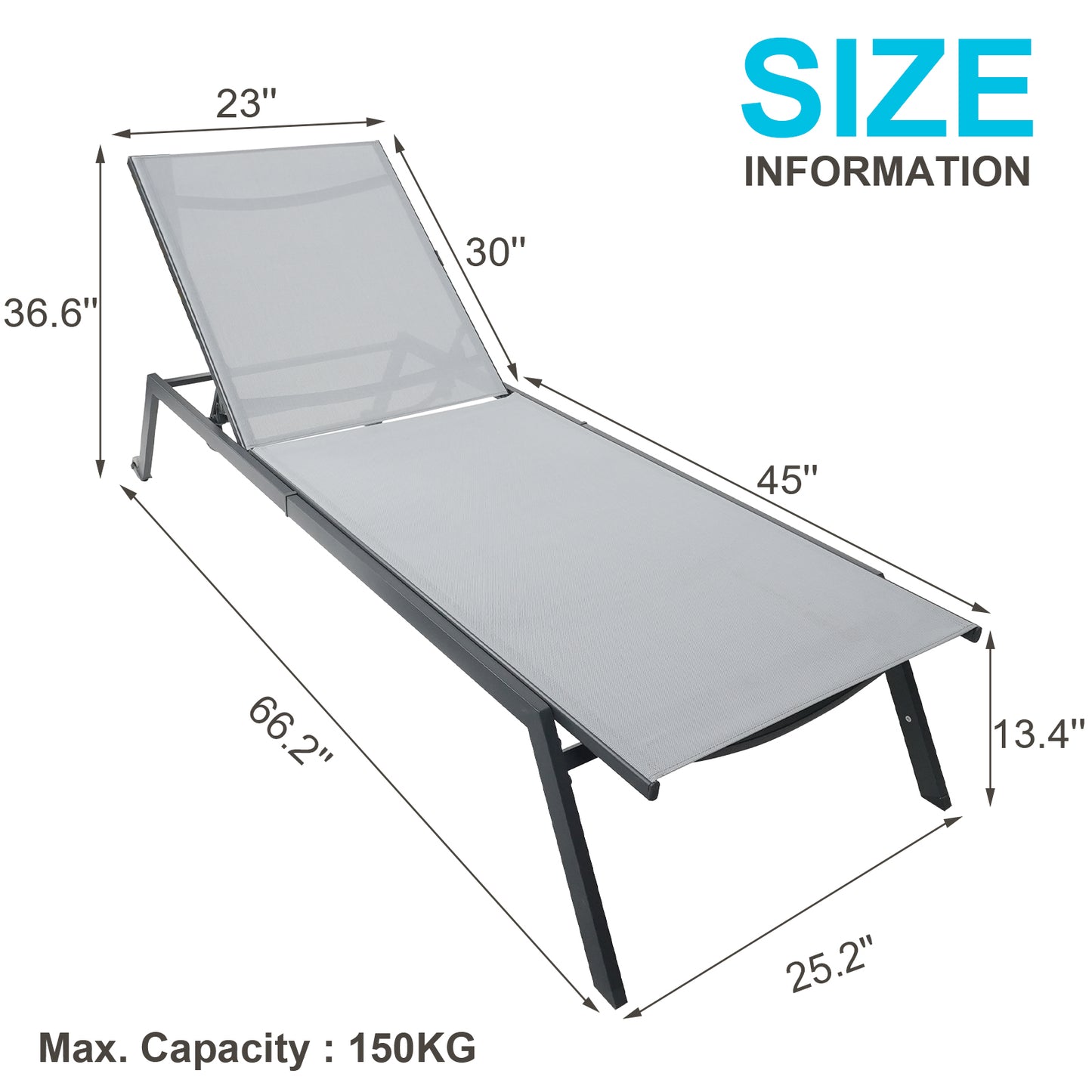 Haddon Light Grey Sun Lounger