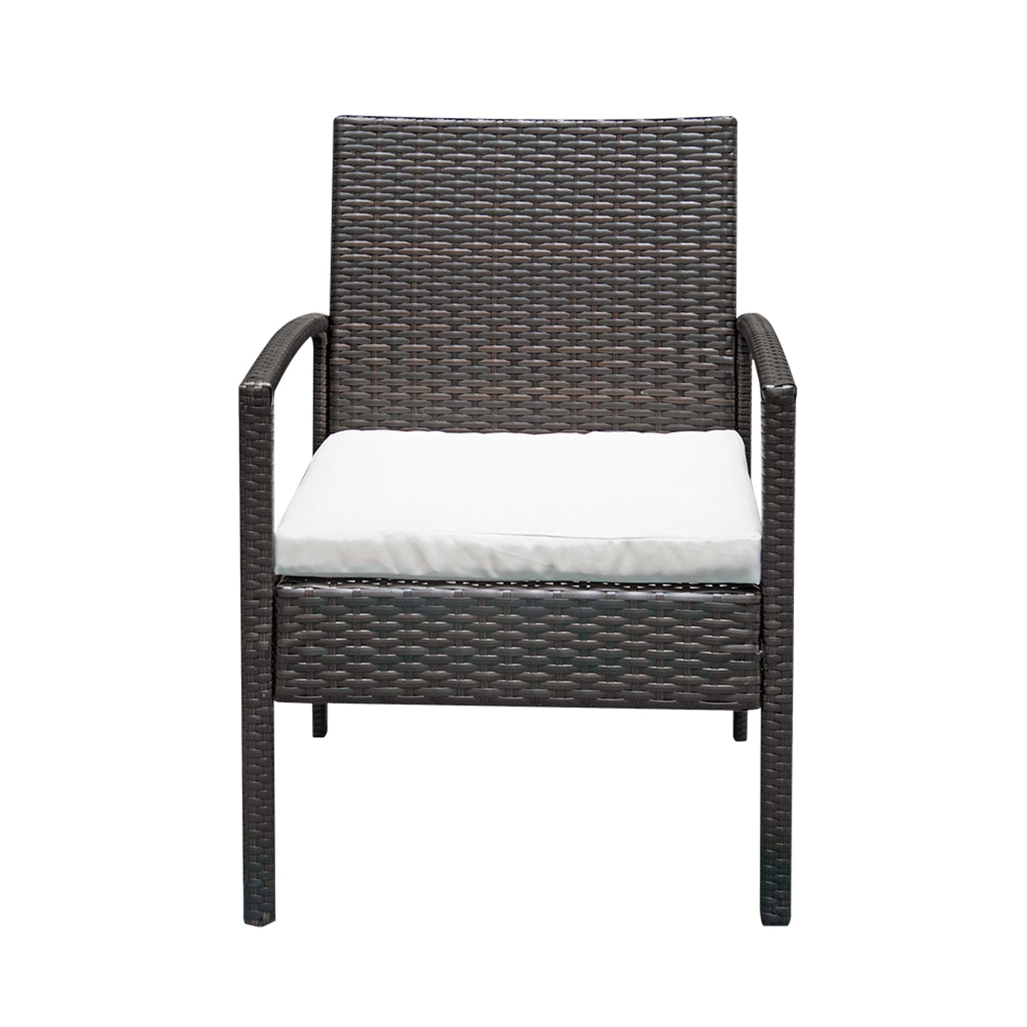 Haddon 3-Piece Coffee Rattan Patio Set Brown