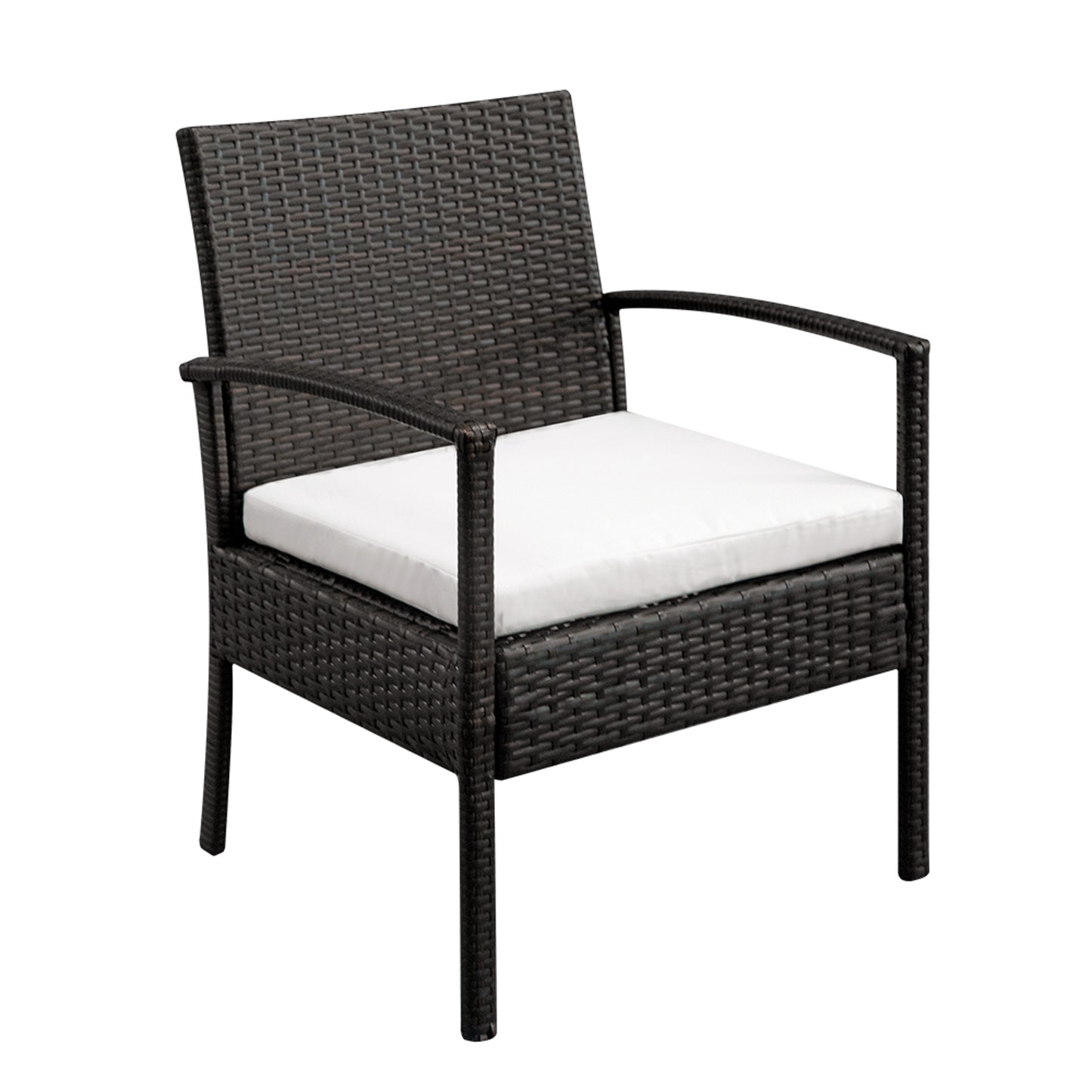 Haddon 3-Piece Coffee Rattan Patio Set Brown