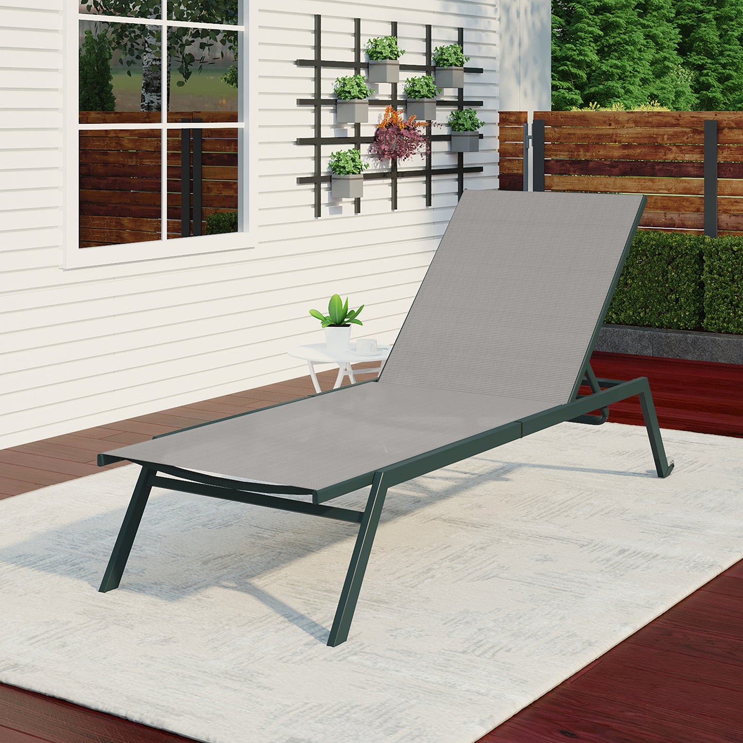 Haddon Light Grey Sun Lounger