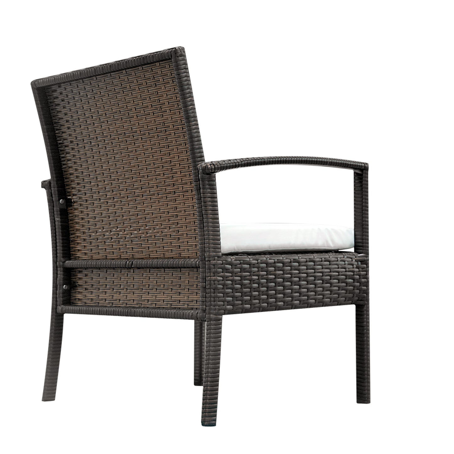 Haddon 3-Piece Coffee Rattan Patio Set Brown