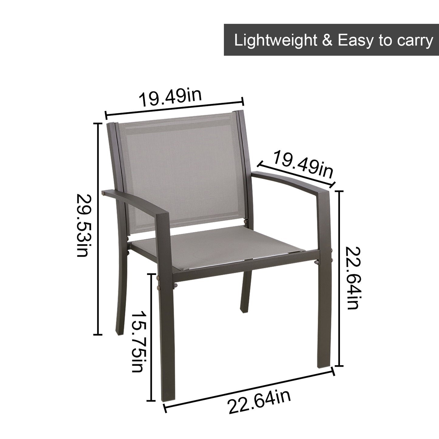 3-Piece Haddon Garden Seating Patio Set Brown